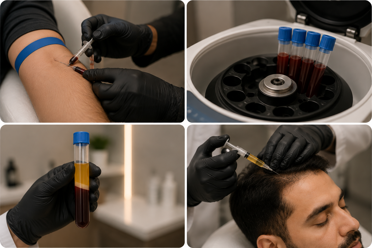 Step 1:- Blood Draw & Centrifugation